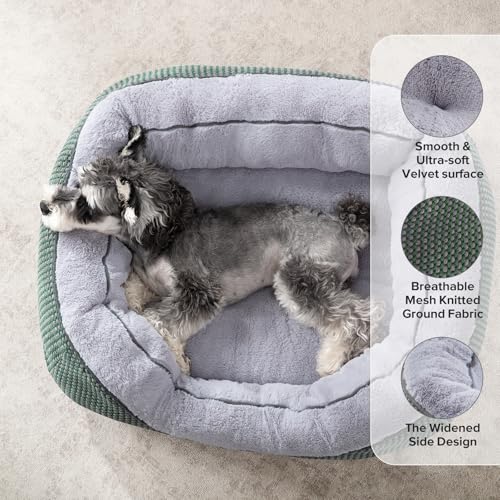 Large Dog Beds Large Sized (L (35"x25"x9") / Green)