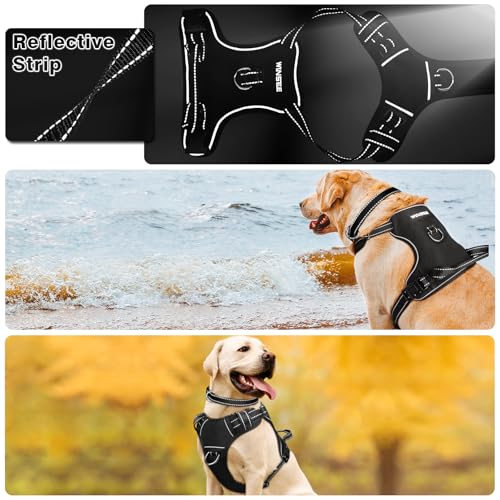 Dog Harness No Pull (Large / Black)