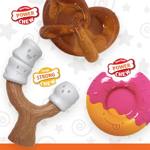 Strong Chew Cute Dog Toy Bundle (Donut 3 Pack / Large)