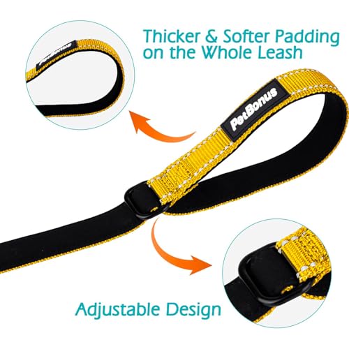 Dog Leash Wrist Strap with Lockable Clip for Dog Retractable Leash (Yellow / 1 Pack)