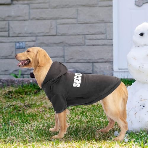 Security Dog Hoodie (#1 Black(Security) / Large (All Breed Sizes))