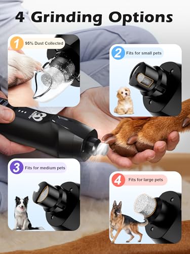 6 Speed Dog Nail Grinder (Black)