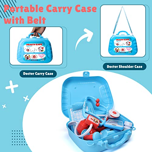 Doctor Kit with Puppy for Kids (Blue case with dolll)