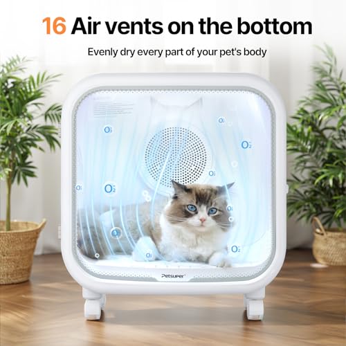 75L Large Automatic Pet Dryer Box for Cats & Small Dogs