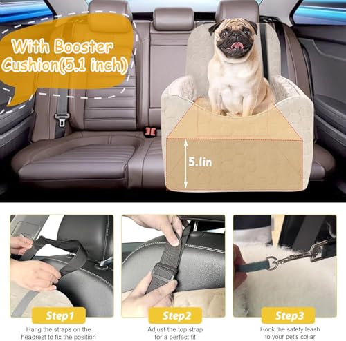 Dog Car Seat for Small (White / Medium)