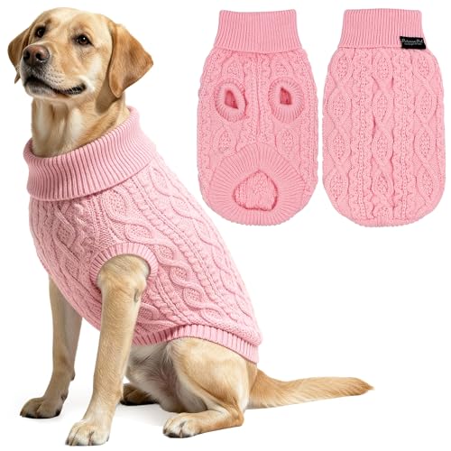 Sweater Pull Over (XL / Cable Knit Pink)