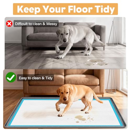 57" x40" Pee Pad Holder for Dogs Puppy Pad Holder Dark Gray (57" x40"Dark Gray)