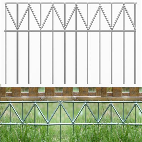 5 Pack 24" L x 15" H Animal Barrier Fence (24" x 15" 5 pack / Silver)
