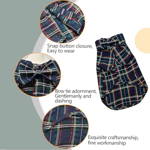 Pet Shirt Clothes for Dogs and Cats (Dark Green / X-Small)