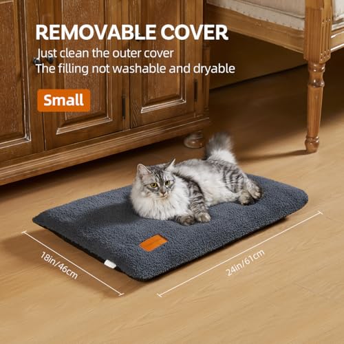 Self Warming Cat Bed Thermal Ultra Soft Cat Mat 29 x 19 in Extra Warm (Dark Gray / 29 x 19 in)