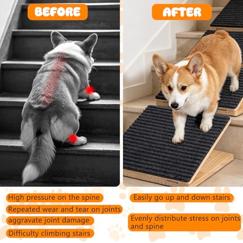 Adjustable Dog Ramp for Stairs (3 PACK)