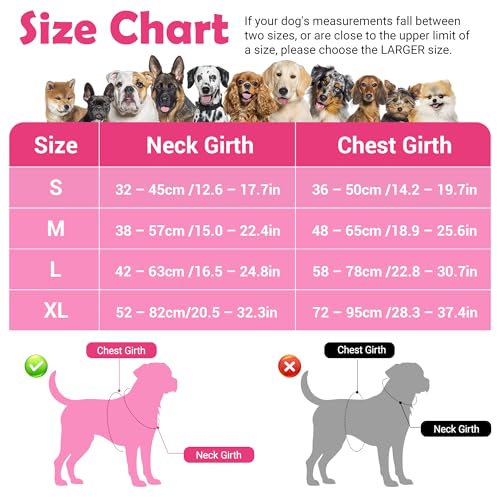 Dog Harness No Pull (Pink / Medium)