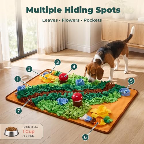 Snuffle Mat for Dogs (Mushroom / 29.9"L x 21.3"W)