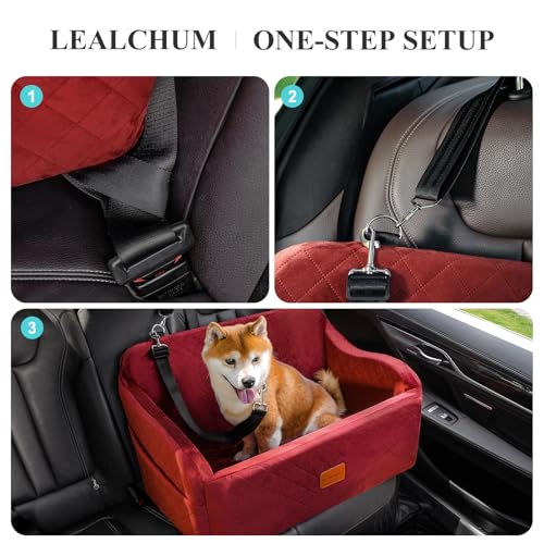 Dog Car Seat for Medium (Red / Large)