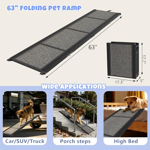 Dog Ramp for Car (63" L x 17" W)