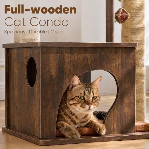 Retro Modern Cat Tree (Brown)