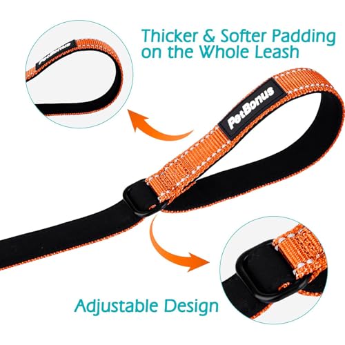 Dog Leash Wrist Strap with Lockable Clip for Dog Retractable Leash (Orange / 1 Pack)