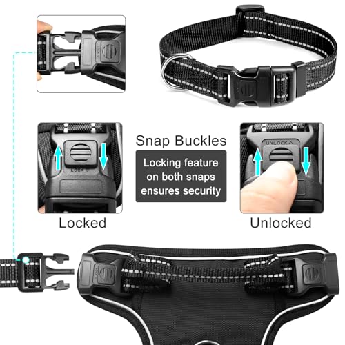 Dog Harness No Pull (Large / Black)