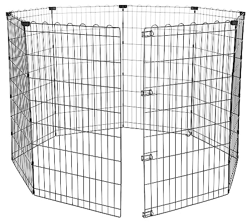 Foldable Octagonal Metal Exercise Dog Playpen (Without door)