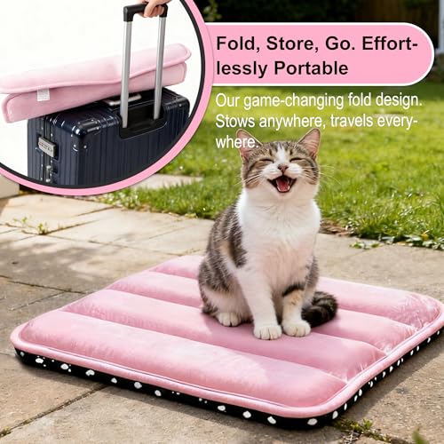 Dog Crate Pad (XS(18"*12"*1.5") / New-Pink-1pc)