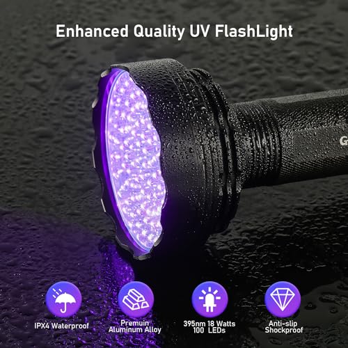 UV Flashlight Black Light (100LED)