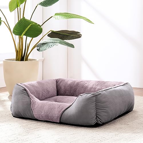 Dog Beds for Large Dogs (Dark Grey / XL(35’’x 25’’x 9’'))