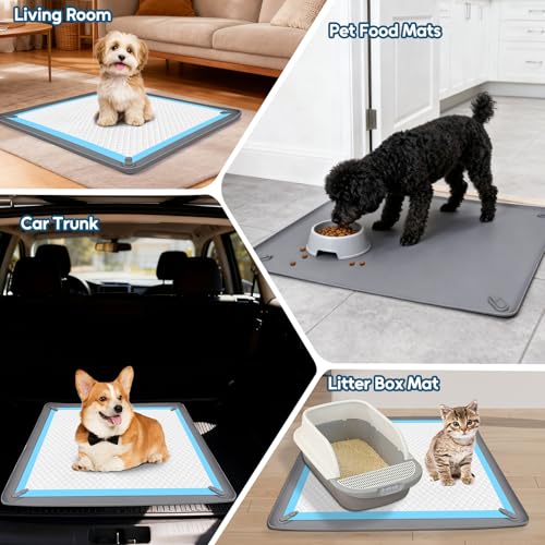 Pee Pad Holder for Small Dogs (Gray)