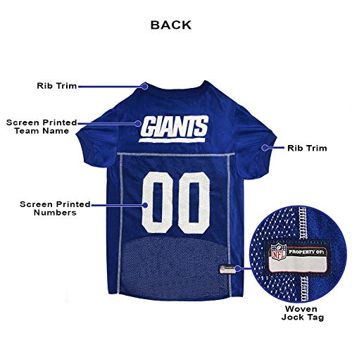 NFL NYG-4006-XXL NEW YORK GIANTS DOG Jersey, XX-Large (XX-Large / New York Giants)