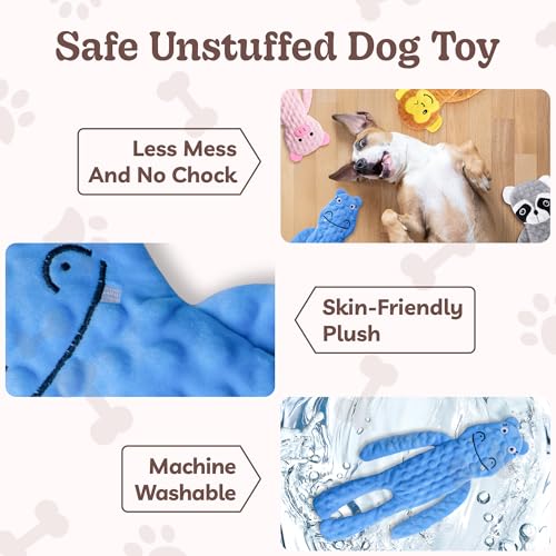 No Stuffing Dog Toys 5 Pack (For Small Breed / 5 Pack - Variety)