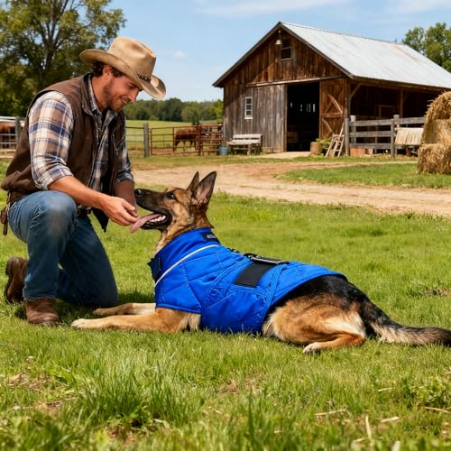 Weighted Dog Vest (Blue / Small)