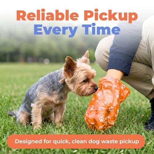 Poop Bags for Dogs (Orange / 240 Bags)