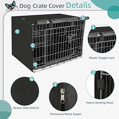 Dog Crate Cover (Black / 30 Inch)