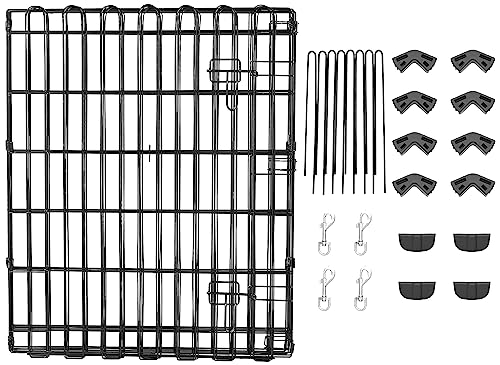 Portable Foldable Octagonal Metal Exercise Dog Playpen (Single Door)
