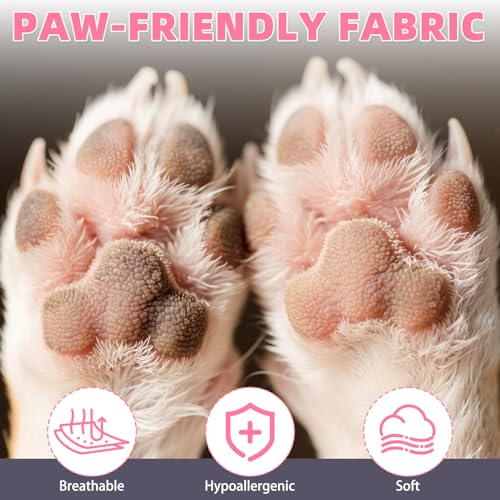 Dog Socks Shoes for Hot Pavement (Pink / Large(4 Pack))