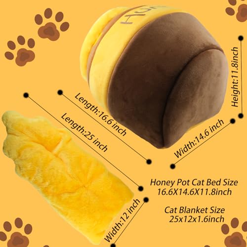 Honey Pot Cat Cave Bed (Brown)