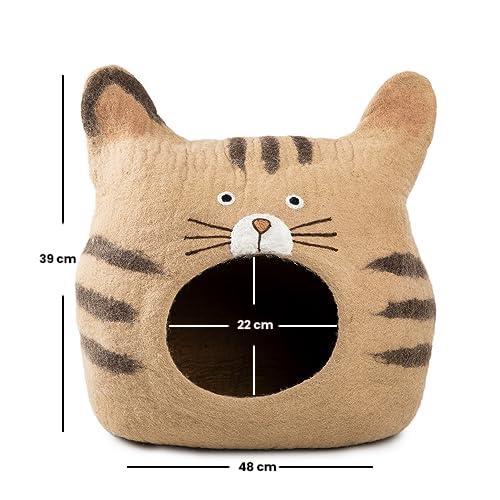 Luxurious Merino Wool Cat Cave (Face)