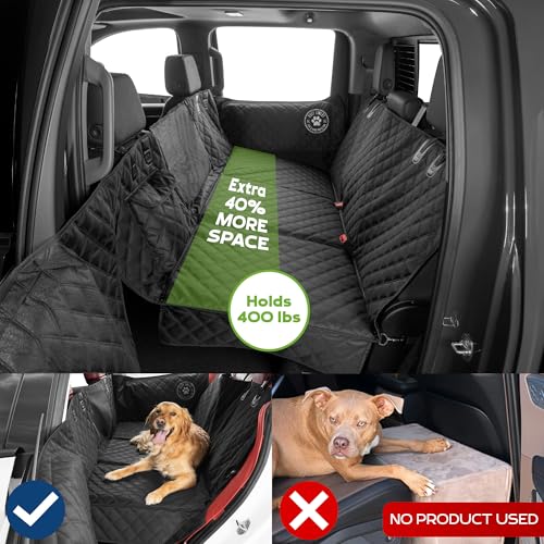 XL Back Seat Extender for Dogs (Black / XL - Full-Size Trucks)