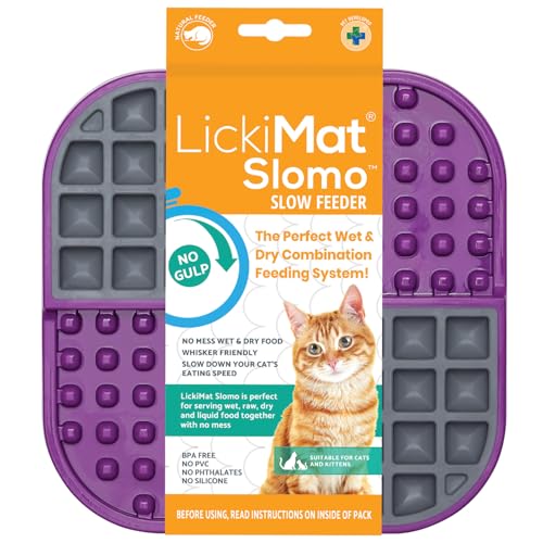 Slomo Cat Slow Feeder Lick Mat (Purple)