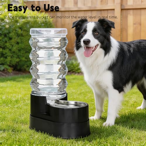 9L Elevated Dog Waterer (9L / Classic Black)