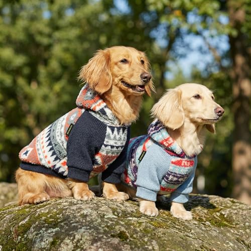 Classic Fleece Dog Hoodie (Small / Fair Isle)