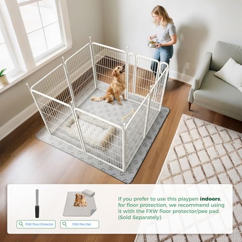 Rollick Dog Playpen (White / 40"H)