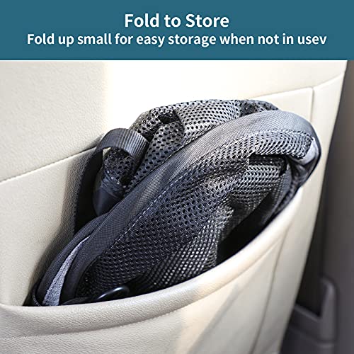 Dog Car Barrier Vehicle Pet Barrier Backseat Mesh Dog Car Divider Net with Adjusting Rope and Hook Suitable for SUV Pickup and Small Cars (Medium)