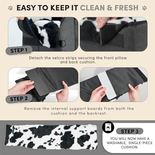 Center Console Dog Car Seat for Small Pets to 11lbs