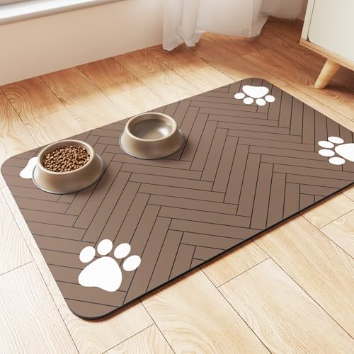 Pet Feeding Mat (Coffee / 24"L x 16"W)