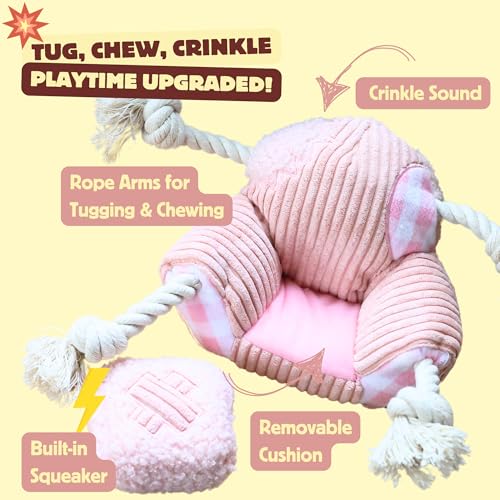 Squeaky Dog Toys (Sofa Rope)