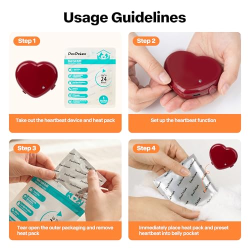 Heartbeat Dog Toy for Puppy Anxiety with Rechargeable Heartbeat