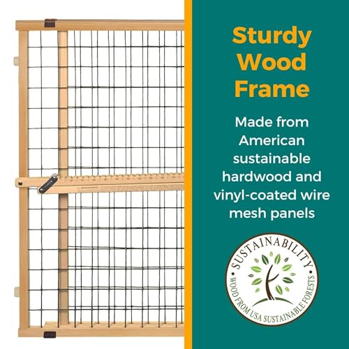 Wire Mesh Dog Gate (29.5"-50" Wide, 31" Tall)