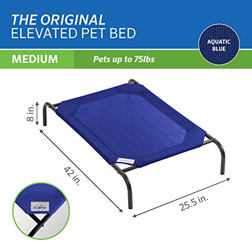 Original Elevated Dog Bed (Medium Dog Bed / Aquatic Blue)