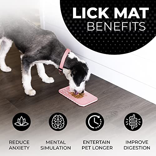 Dog Lick Mat for Dogs (1 Pack / Pink)