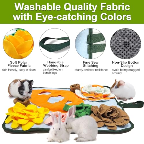 Rabbit Foraging Mat Hay Feeder Toys (Size M: 50*50cm)
